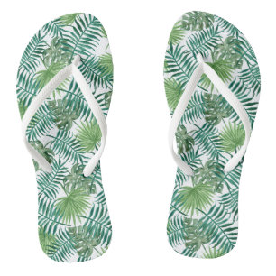 Ferns & Palms Flip Flops