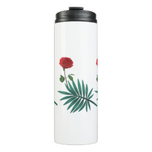 Ferns & Roses Thermal Tumbler
