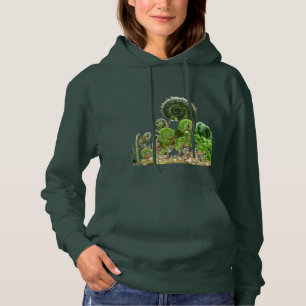 Ferns - spiralling magic hoodie