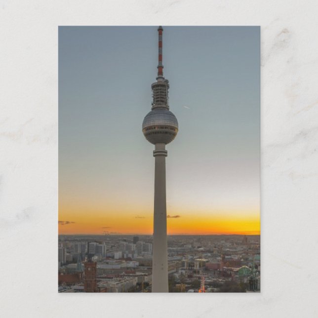 Fernsehturm Berlin, Berlin TV Tower, Germany Postcard (Front)