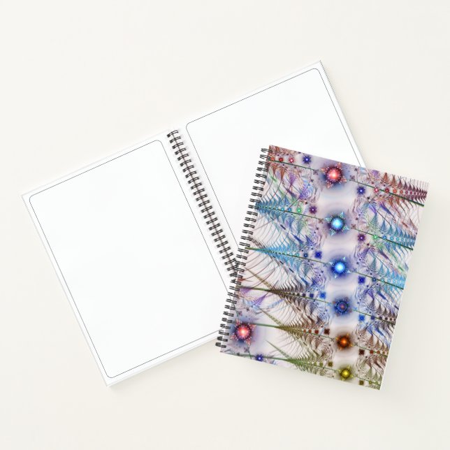 Ferns'N Flowers Abstract Notebook (Inside)
