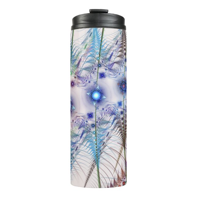 Ferns'N Flowers Abstract Thermal Tumbler (Front)