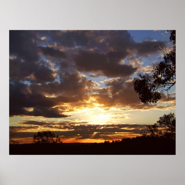 Ferntree Gully Sunset Poster (Front)