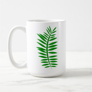 Ferntree leaf coffee mug
