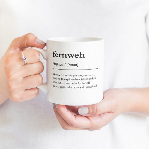 Fernweh definition german words dictionary coffee mug