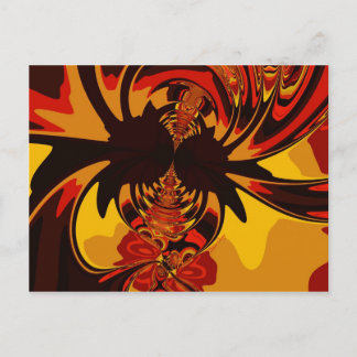 Ferocious – Amber & Orange Creature Postcard