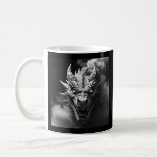 Ferocious Dragon Head Portrait Coffee Mug