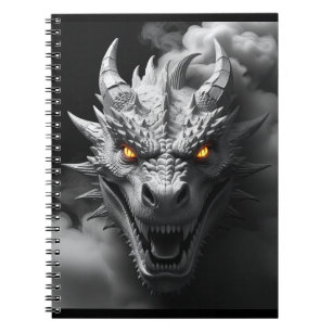 Ferocious Dragon Head Portrait Notebook