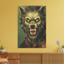 Ferocious Werewolf Horror Illustration