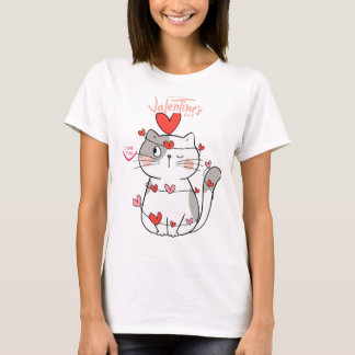 "Ferr Hugs Cat Valentine Shirt