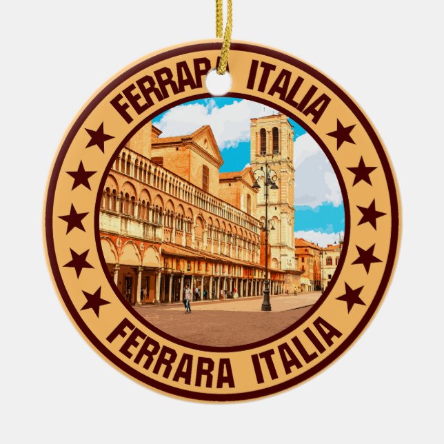 Ferrara                                            ceramic tree decoration (Front)