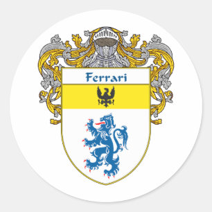 Ferrari Coat of Arms (Mantled) Classic Round Sticker
