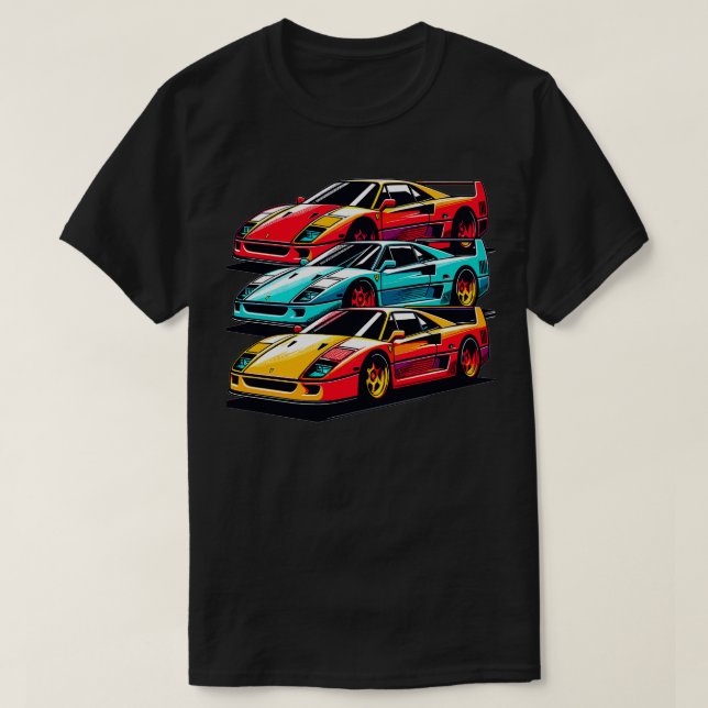 Ferrari F40 11 T-Shirt (Design Front)