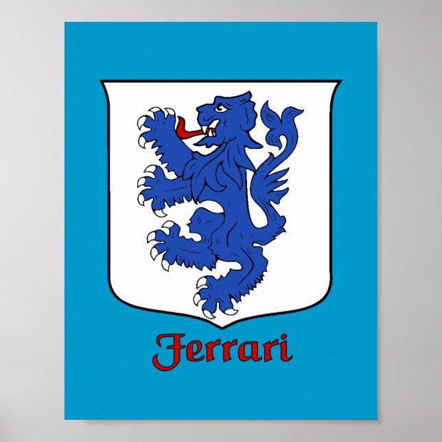 Ferrari Family Shield Print (Front)