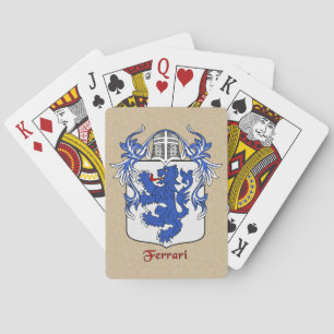 Ferrari Heraldic Shield and Mantle Playing Cards