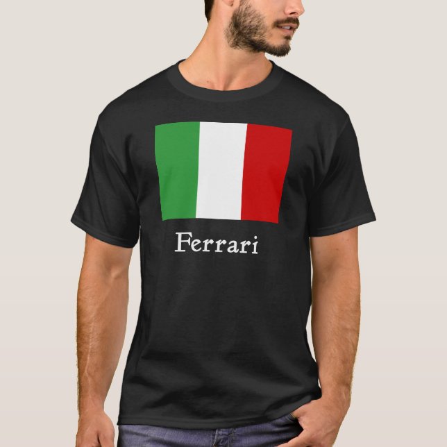 Ferrari Italian Flag T-Shirt (Front)