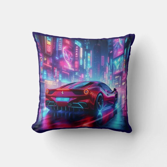 ferrari neon cushion (Front)