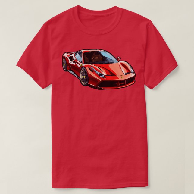 Ferrari Racing car T-Shirt (Design Front)