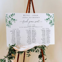 Ferras Greenery 3 Banquet Seating Chart Foam Board