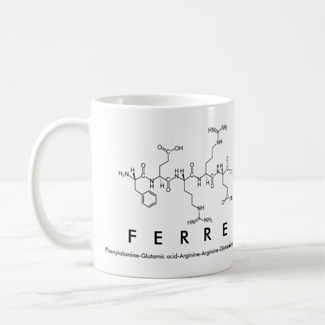 Ferre peptide name mug (Left)