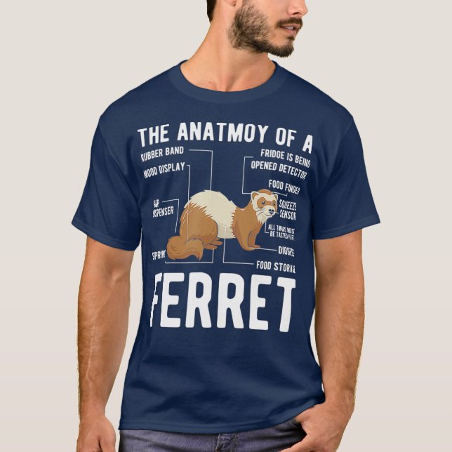 Ferret Anatomy T-Shirt (Front)