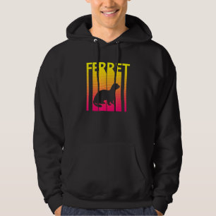 Ferret Animal Retro Costume Hoodie