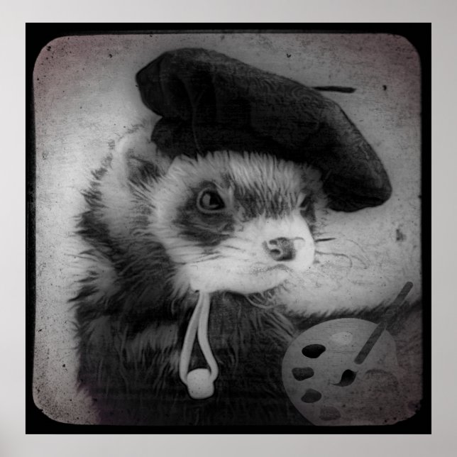 Ferret as Artist Poster (Front)
