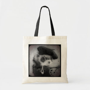 Ferret as Artist Tote Bag