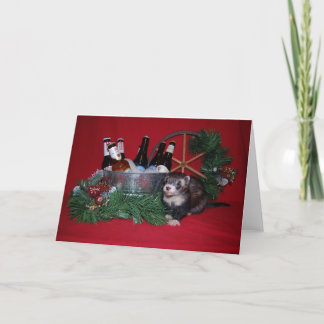 Ferret Christmas Card