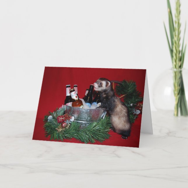 Ferret Christmas Card (Front)
