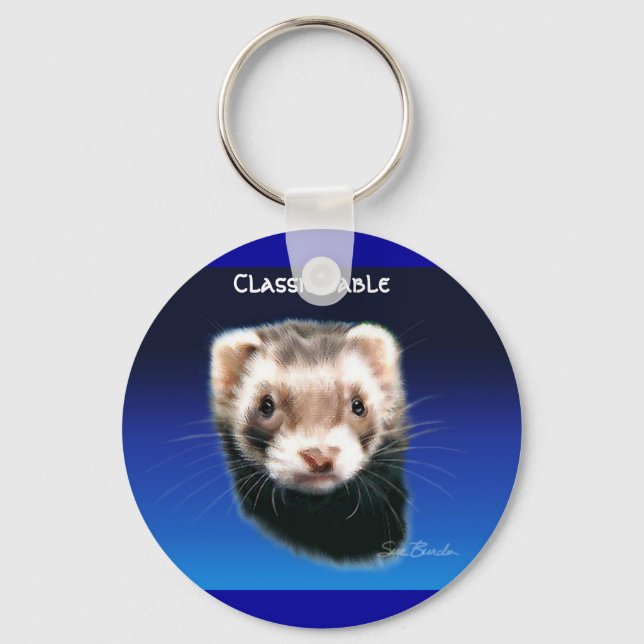 Ferret Classic Sable Key Ring (Front)