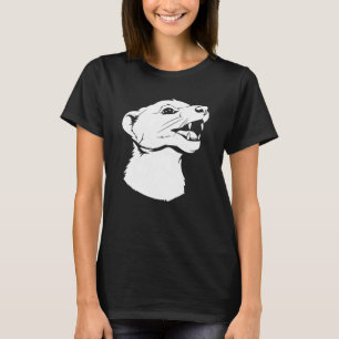 Ferret Cute Weasel Furry Animal Ferret T-Shirt