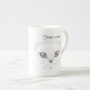 Ferret Drawing Done China Cup