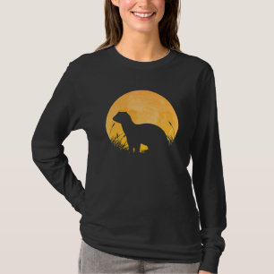 Ferret Easy Halloween Outfit Weasel Pet Moon Costu T-Shirt
