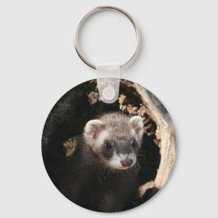 Ferret Face Key Ring