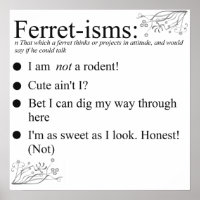 Ferret Faces Sayings and Quotes