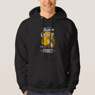 Ferret Human Costume Halloween Ferret Premium Hoodie