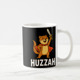 Ferret Huzzah Knight Sword Funny For Men Women Kid Coffee Mug