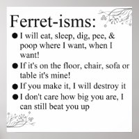 Ferret-isms & Sayings Print