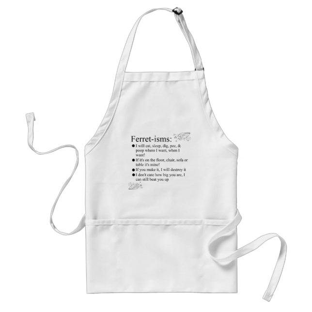 Ferret-isms & Sayings Standard Apron (Front)