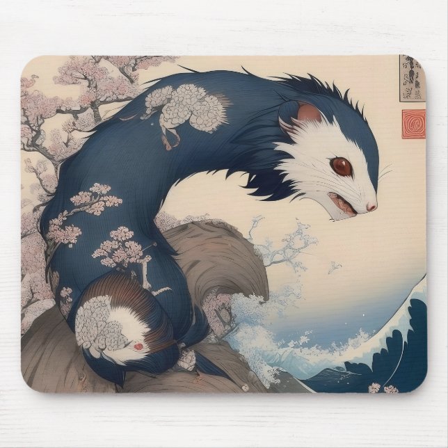 Ferret - Japan Mouse Mat (Front)