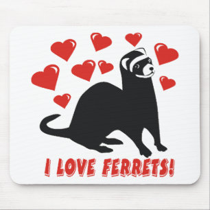 Ferret Love Mouse Mat