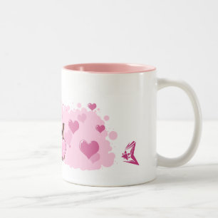 Ferret Love Two-Tone Coffee Mug