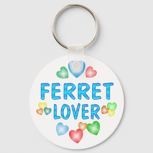 FERRET LOVER KEY RING (Front)