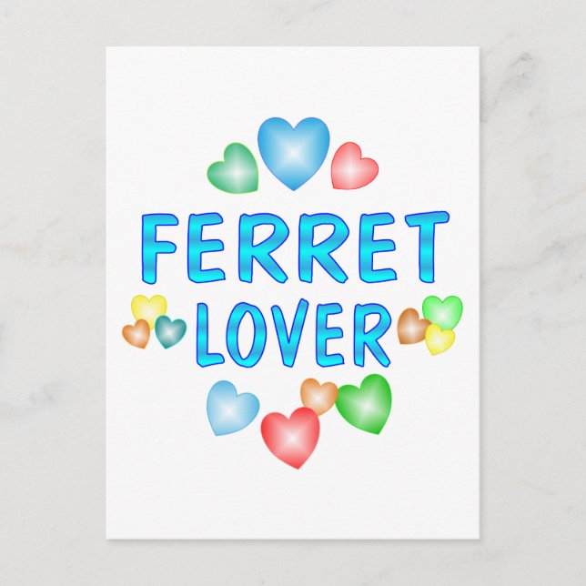 FERRET LOVER POSTCARD (Front)