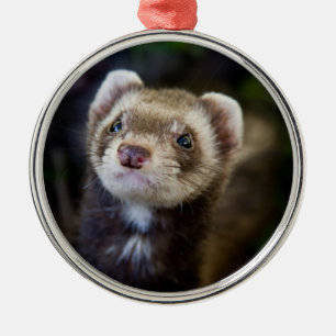 Ferret Metal Tree Decoration