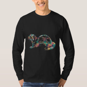 Ferret Mink Abstract Color Summer Weasel Otter Gi T-Shirt