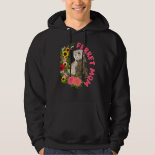 Ferret Mom Small Mustelid Animal For Ferret Hoodie