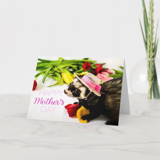 Ferret Mother's Day Card (Front)