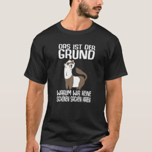 Ferret Mum Dad Mustela Nigripes 6 T-Shirt
